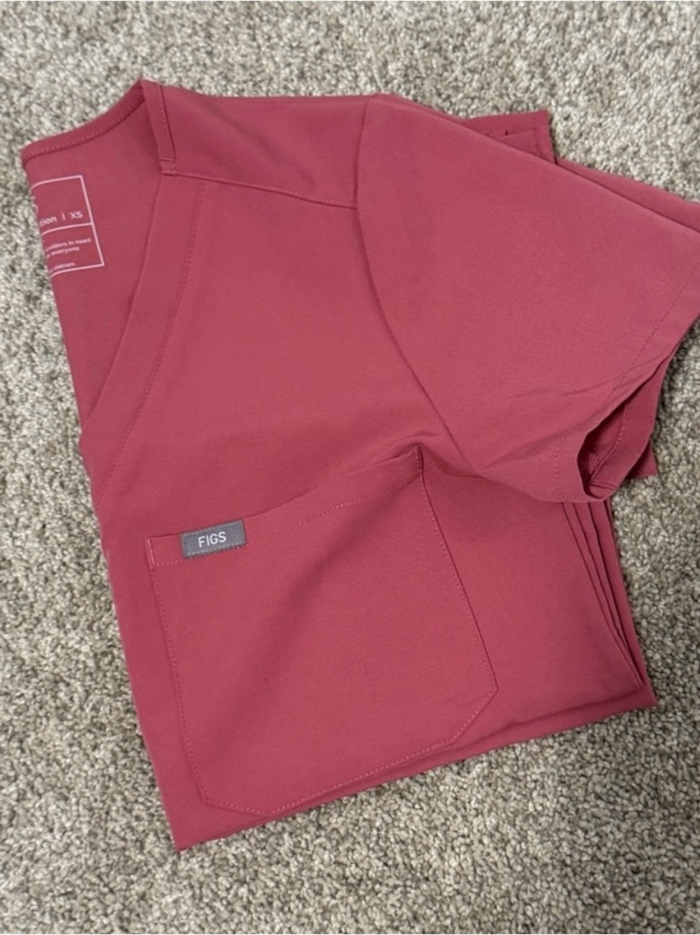 FIGS Women's Scrub Top Quartz Pink BCA